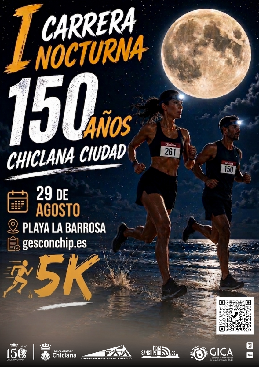 Carrera Nocturna 150 Años Chiclana Ciudad