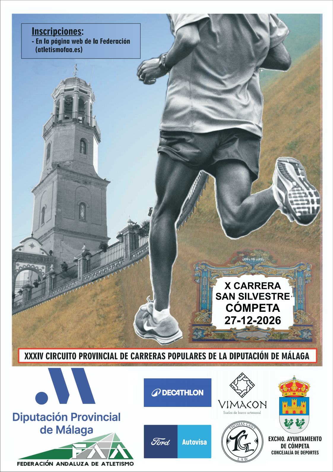 Cartel Carrera Popular de Cómpeta (San Silvestre)